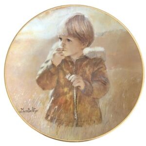 Viletta Autumn Wanderer Thornton Utz Collector Plate COA 8.5 Inch Vintage 1982